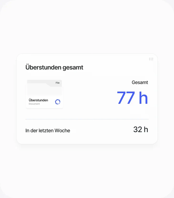 Automatischer Überstundenbericht in Sesame HR