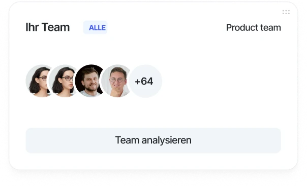 Widget zur Teamanalyse