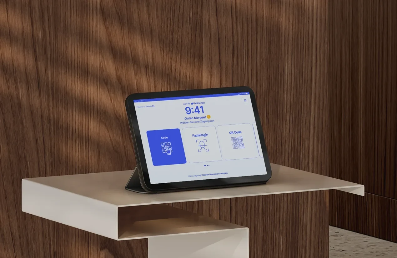Sesame Kiosk, Zeiterfassungsterminal auf dem Tablet
